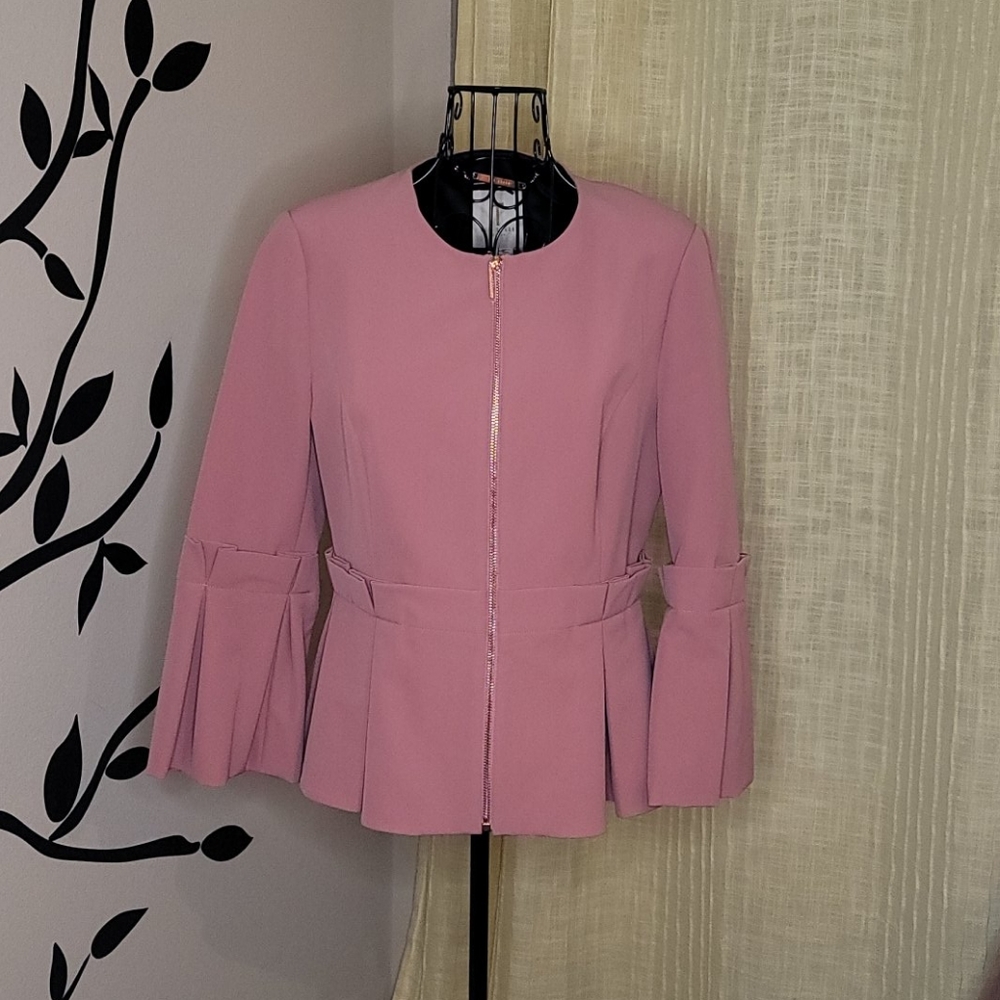 Ted Baker MAGGI Pleated Peplum Blazer